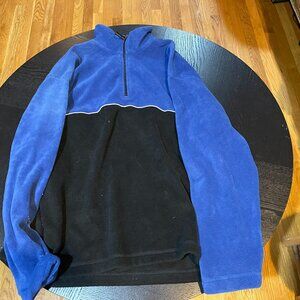 Men's GAP Velour Pullover - Blue/Black - L